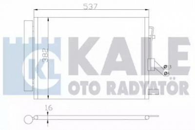 KALE OTO RADYATOR 343020 -  Конденсатор, кондиционер